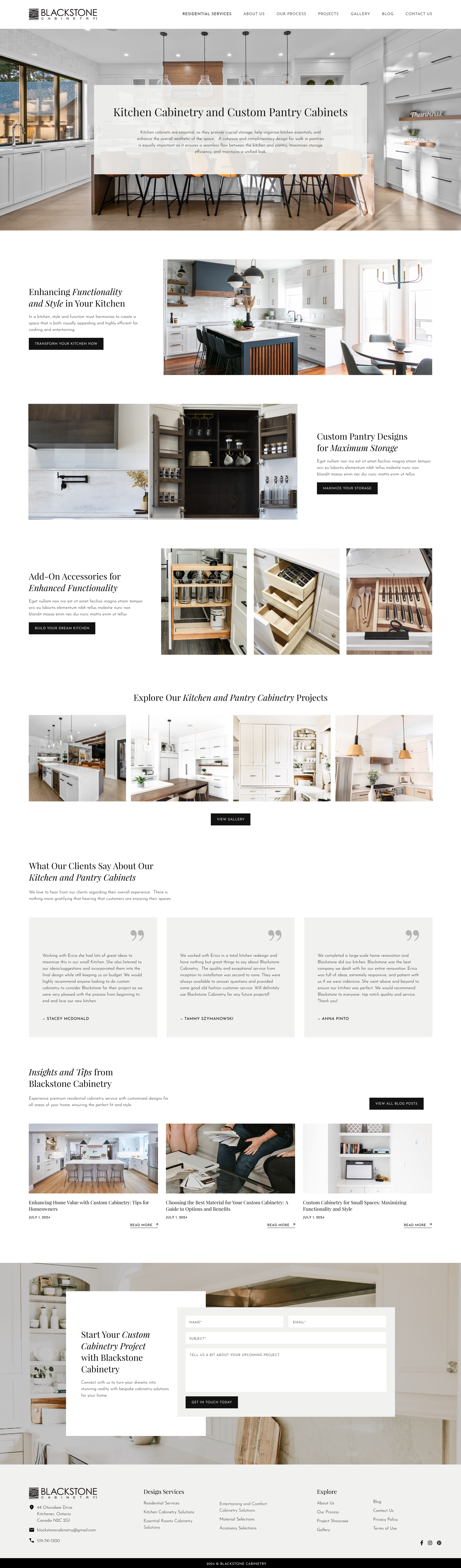 Blackstone Cabinetry - Kitchen Cabinetry Solutions Academic Hub